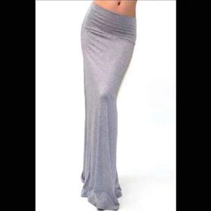 Grey Maxi Skirt